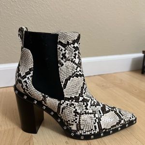 Size 8 snake skin booties